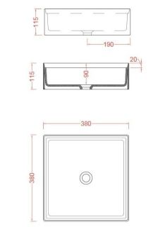 Раковина ArtCeram Scalino  SCL001 12 00 giallo zinco 38 см